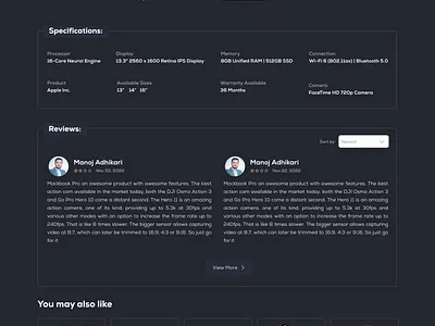 Ecommerce Product Detail Page design ecommerce ui uiux ux web design web designer website design