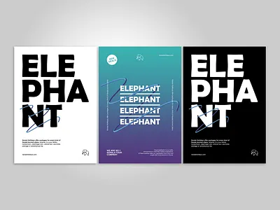 Elephant branding graphic design