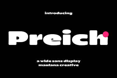 Preich Wide Sans Font branding font fonts graphic design logo nostalgic sans sans font sans serif