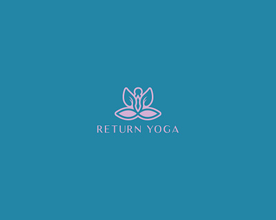 Return yoga logo design branding branding logo design graphic design icon logo vector