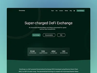 Defi Landing page crypto defi homepage landing page web design web3 website design