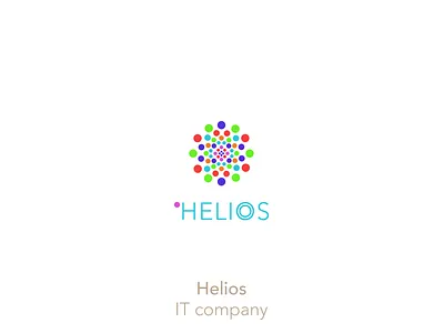 IT company logo brand identity branding colourful design colourful logo design dot logo flat logo graphic design helios logo it company logo it logo logo logotype sun logo vector