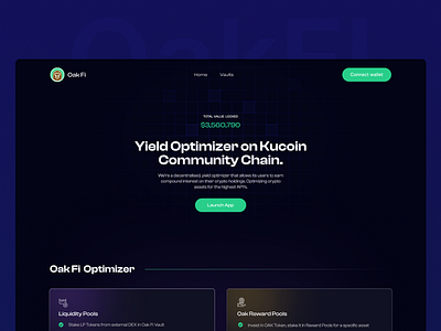 DeFi Website crypto crypto website dark dark mode defi design landing page uidesign uiux web design web3