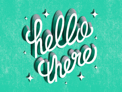 Hello There! branding design email hello there illustration lettering typography
