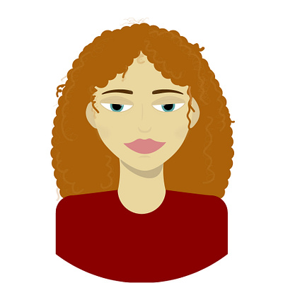 Portrait of girl design graphic design illustration vector
