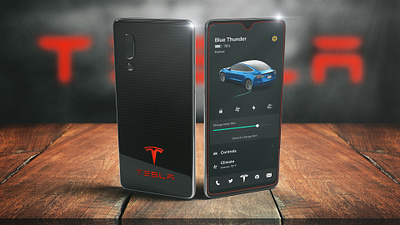 Tesla Phone | Product Concept 3d adobe after effects concept design dimension elon musk mockup phone photoshop product design tesla