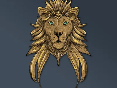 Lion Artwork Sketching - Blockbare ai art bockbare creative design digitalart graphic design illustration logo sketching