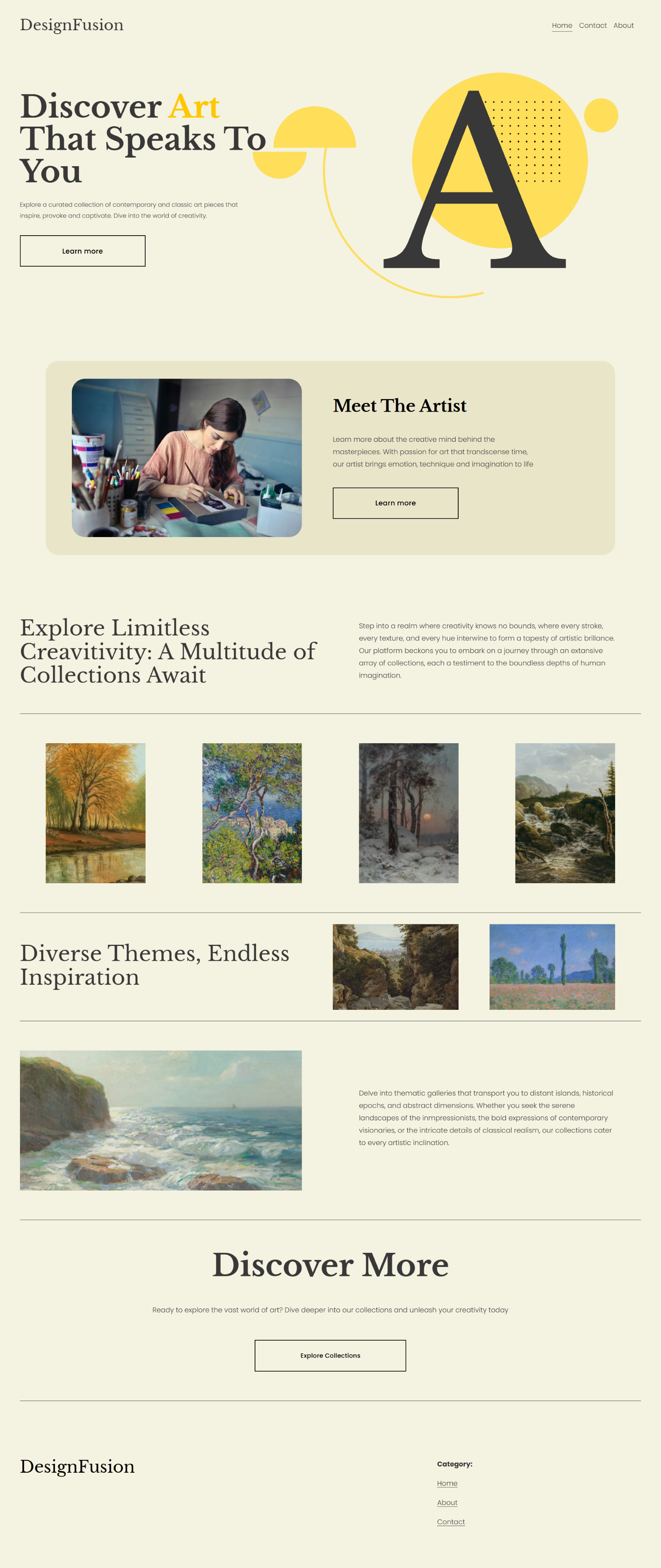 Example of Squarespace Website