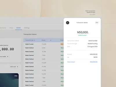PUB Transaction Details Screen dashboard dashboard sesign delivery app ui delivery ui drawe modal product design success transaction details ui uiux user experience design user interface wallet screen