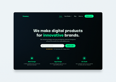 Thinklet Website Redesign 2.0 agency ui ui design web design website