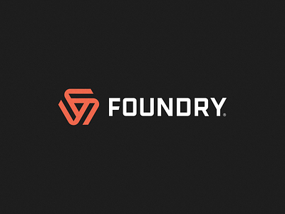 Foundry Logo Design bold brandidentity branding f flogo foundry geometric logo logomark mark strong
