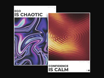 Poster - Vol.004/005 abstract bold branding color dark design distorsion font gradient graphic design illustration logo minimal modern nft orange pattern poster print purple