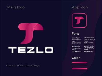 TEZLO | LETTER T LOGO best logo brand logo branding design graphic design inspiration letter t logo logo logo design logo designer logo ideas logo inspire modern t logo top shot