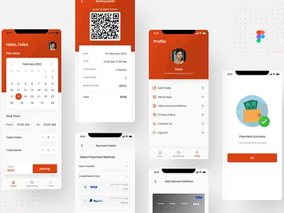 Ticket Booking App Design Concept sport app ticket booking app