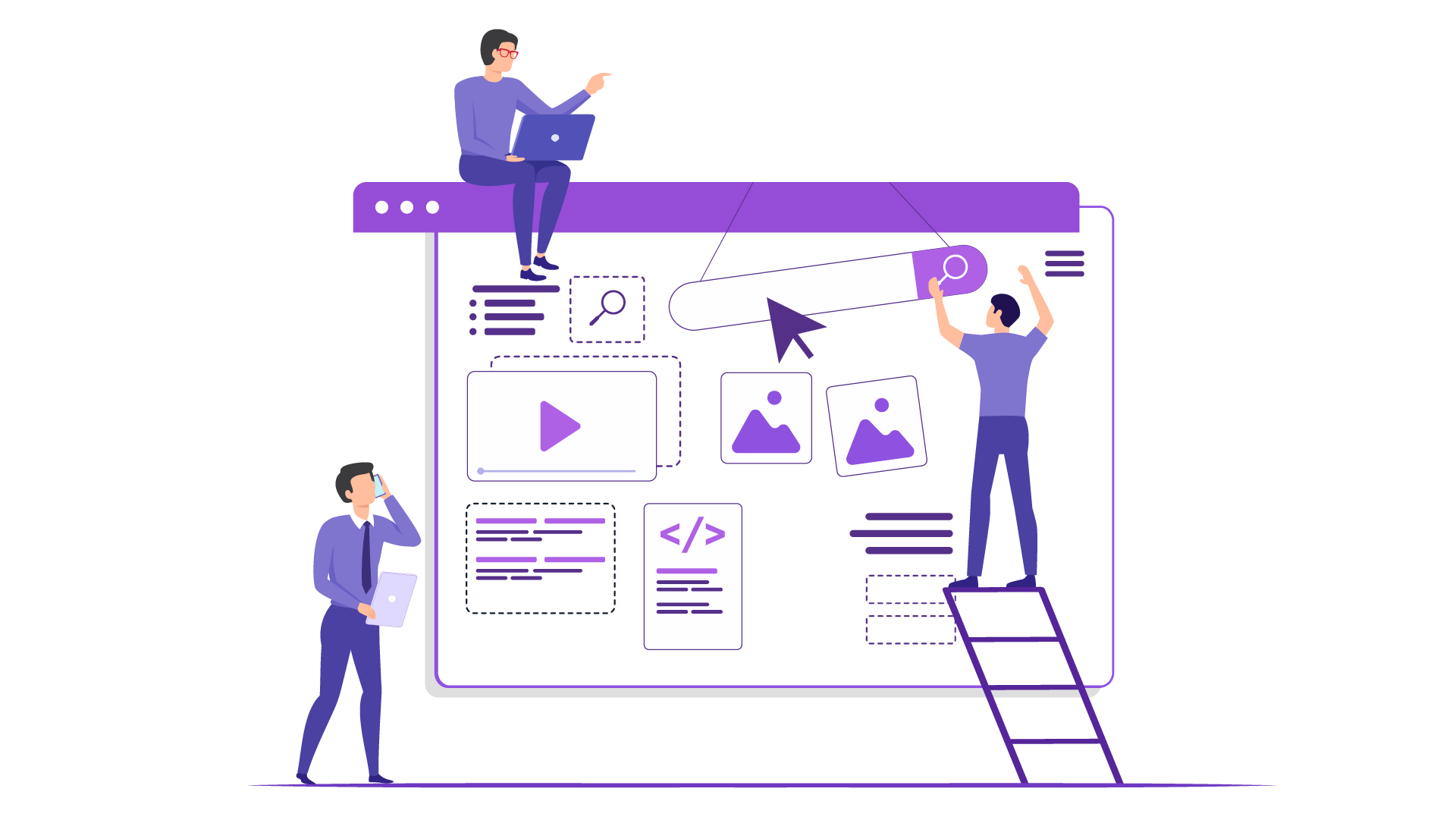 Modern Flat Style Illustration By Yamraaj On Dribbble