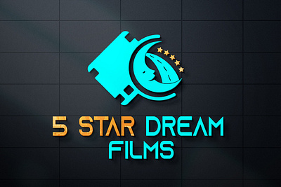 5 Star Dream Film Logo Template 3d attractive logo branding design graphic design illustration logo logo design motion graphics ui unique logo design