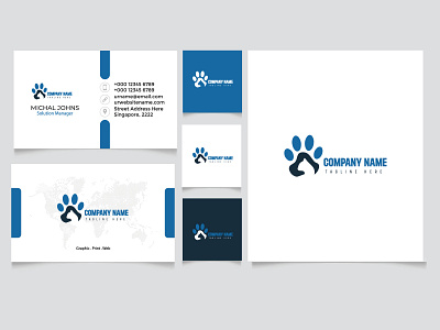 Pet Company Logo | Pet Logo Concept attractive pet logo branding business logo craetive pet logo creative logo custom logo design graphic design graphic design wali graphic designer illustration logo logo design pet company logo pet custom logo design pet logo rashida ahtsham ui