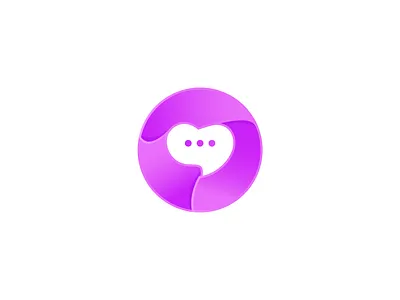 Love Messenger Logo abstract logo brand identity branding chat logo gradient logo logo love chat love logo masudislamtari messenger logo modern logo typography