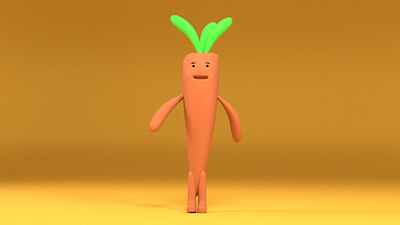 CARROT 3d 3d character animation app branding design graphic design illustration logo motion graphics ui ux vector