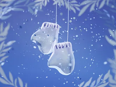 Christmas Mittens illustration