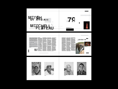 Mitchell Plateau design graphic design magazine design typography