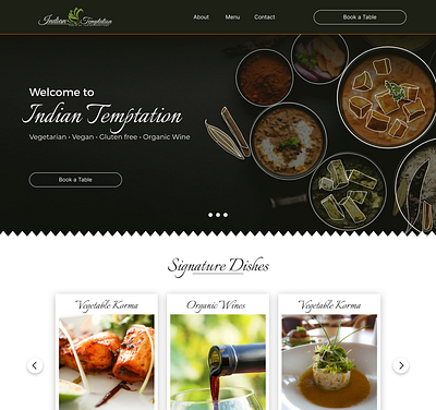 Indian Food | Website Design | BeSelective.in design food illustration restaurant ui ux website