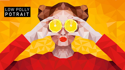 Low Poly Portrait design graphic design illustration illustrator low poly