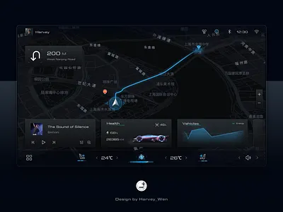 HMI Map Design design hmi ui