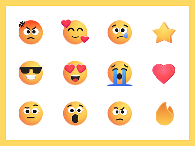 Emoji Face Expression Exploration app clean design emoji expression face figma icon illustration landing page minimal ui website