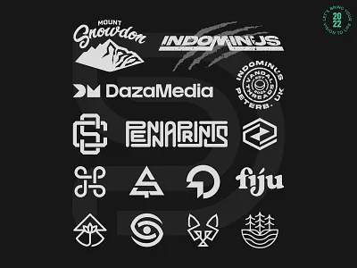 2022 Logofolio 3d print apparel design brand identity branding clean design studio icon identity juice brand logo logo folio logo inspiration logofolio logomark logotype mark minimal snowdon symbol typography