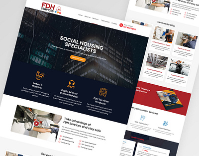Plumbing Service Maintenance Website Landing Page bootstrap branding design graphic design homepage landing page logo maintainance mobile app motion graphics plumber plumber service plumbing plumbing service ui design ux design vector webdesign website wordpress