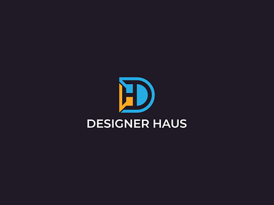 Designer haus logo design - "DH" lettermark logo branding branding logo d dh dh letter logo dh logo graphic design h icon letter dh letter mark logo logo