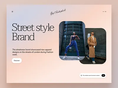 Street style store - Landing page discover landing landing page page street street style style ui ux