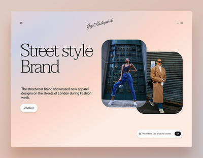 Street style store - Landing page discover landing landing page page street street style style ui ux