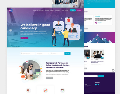 Online Job Portal Recruiting Website app design bootstrap branding design graphic design homepage illustration job app job finder job portal job portal app logo mobile app online job ui design ux design vector web design webdesign wordpress