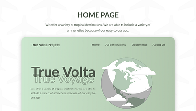 True Volta, True Voyage UI Design animation design figma graphic design landingpage ui userexperience userinterface ux website