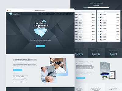 Award website design for SaaS australia award beauty brand campaign brand identity branding campaign design graphic design hair leaderboard logo marketing microsite saas small business ui web design website