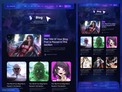 Blogger and NFT Samaneh site blockchain blogger branding cryptocurrency dark design graphic design illustration luxury nft samad sepehri ui ui ux ux web3