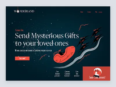 Santa Claus' Shop - Christmas Shop christmas design ecommerce gifts graphic design motion graphics reindeer santa claus shop ui uidesign webdesign website workshop xmas