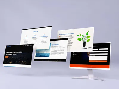 Energy Business Website Design adobe design branding design designer figma freelancer illustration landing page logo ui web developer website wordpress