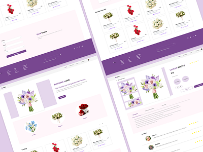 Flowers - Web Application app design ui ux