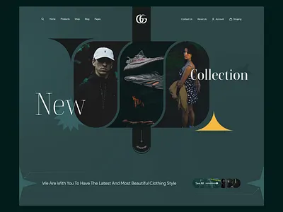 E-commerce Home page e commerce e commerce design e commerce shop e shop ecommerce ecommerce store fashion home page landing page marketplace online shop online shopping online store shop shopify store web webdesign website website design