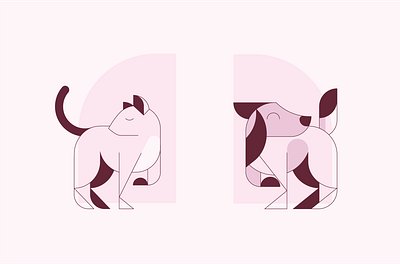 Stellar 2 branding cat clothing design dog graphic design illustration linework logo merch petcare pets thin lines vector