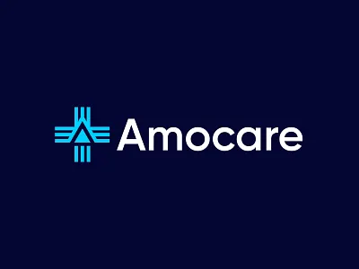 Amocare - letter A healthcare logo | medical logo a b c d e f g h i j k l m n abstract logo branding care clinic health healthcare hospital letter logo logo logo design medical medical logo modern logo