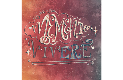 Memento Vivere design graphic design handlettering illustration procreate procreateapp typography