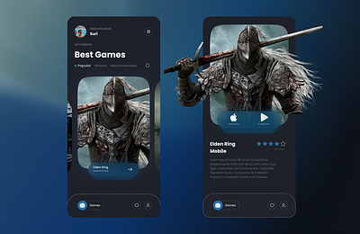 Mobile Game Store game mobile store ui ux