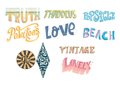 Typography Practice design graphic design handlettering illustration procreate procreateapp typography