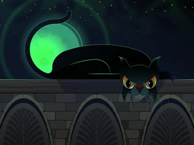 Le Chat Noir, 2022 artwork illustration illustrator