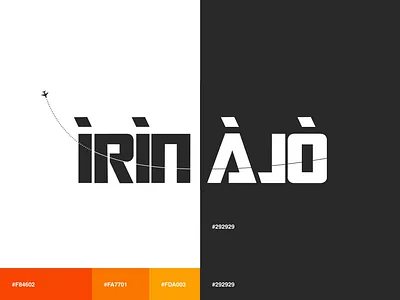 Irin Ajo logo design branding design graphic design illustration logo