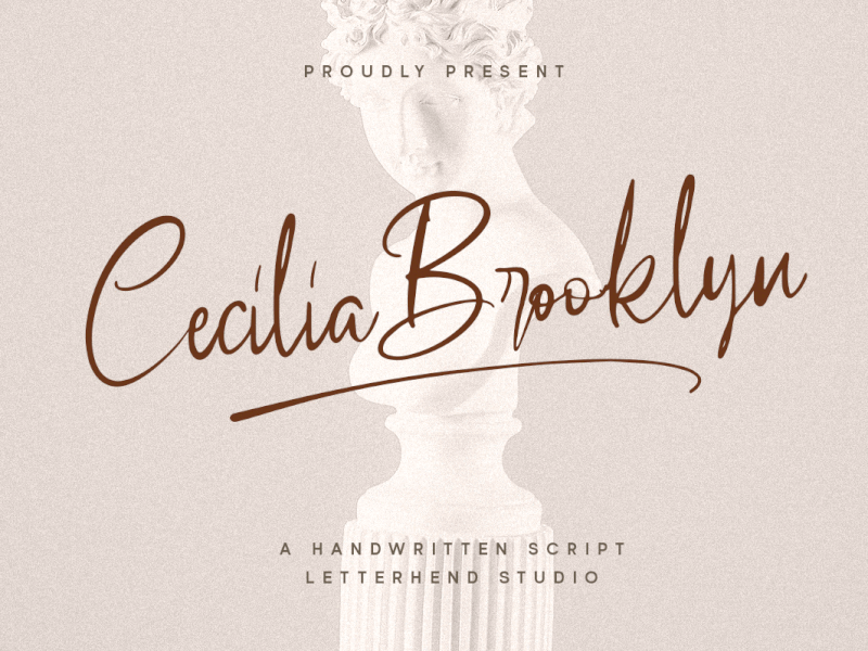 Cecilia Brooklyn - Handwritten Script freebies signature font